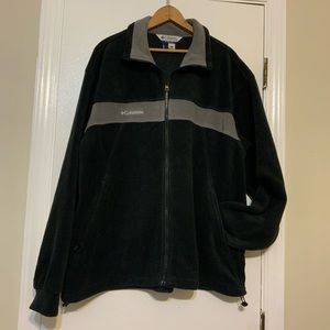 EUC Columbia Zip-UP Fleece Black/Gray Jacket